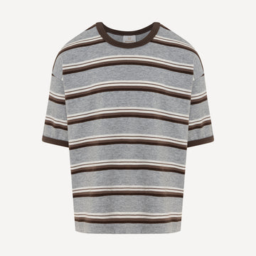 Striped T Gray
